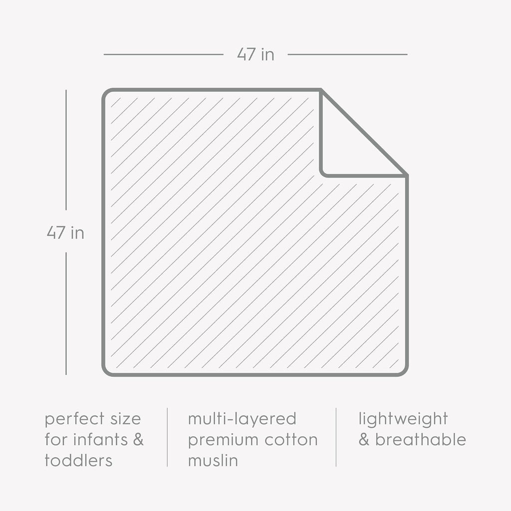 Little Unicorn Original Premium Cotton Quilt | Multi-Layered & Extra-Soft Muslin Fabric |for Babies & Toddlers (Holiday Haul)