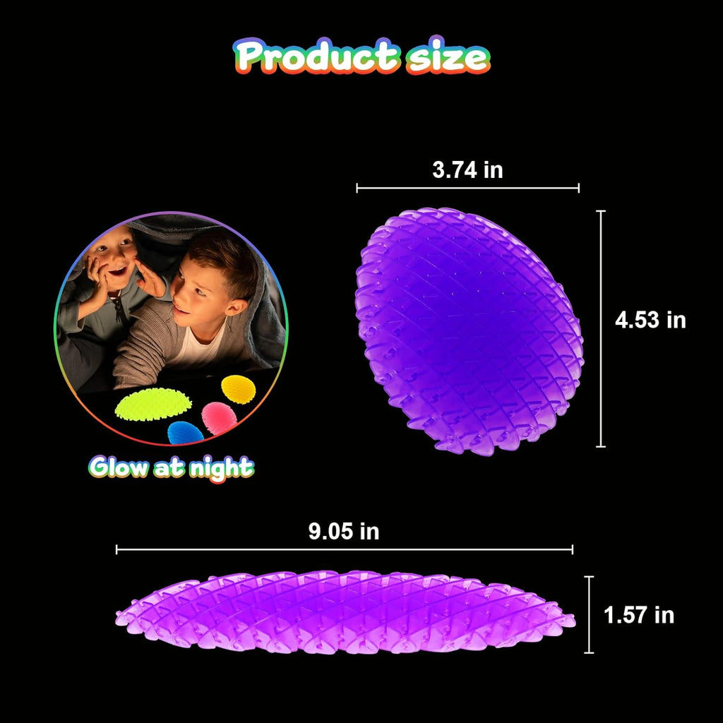 Night Glow Worm Fidget Toy, Funny Pocket Fidget Toy, Stress Relief Toy, Resistance Fidget Toys Sensory Stress Anxiety Relief Toys for Kids Adults (Green)