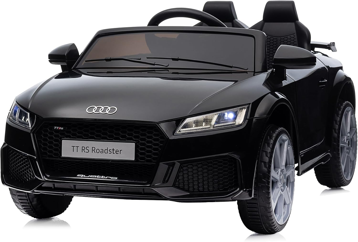 Kids Electric Car, Licensed Audi 6V Kids Ride on Toy Car for Toddlers with Remote - Black