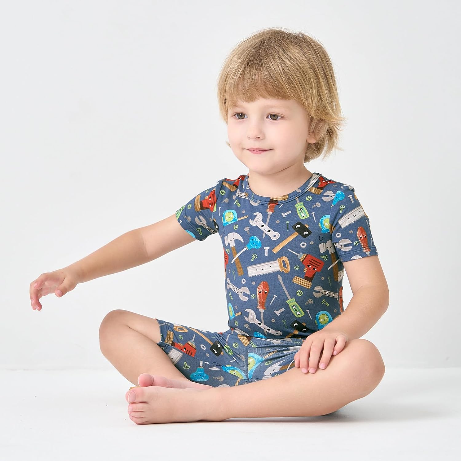 pureborn Baby Toddler Kids Viscose from Bamboo Pajamas Set Pjs 2pcs 18M-8Y