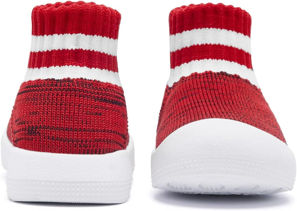 Eashi Baby Boy Girl Non-Skid Indoor Infant Walking Shoes Breathable Warm Elastic Sock Shoes with Memory Sole Protect Toes Outdoor Sneakers