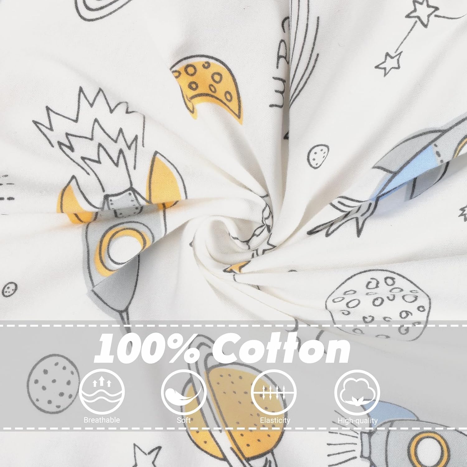 2 Pack Transition Swaddle with 2 Way Zipper, 2 in 1 Arms in/Out Transitional Arms Up Swaddle, 100% Cotton Newborn Swaddles Zipper Swaddles Baby Swaddling Sack Sleeping Sack 0-3 Months