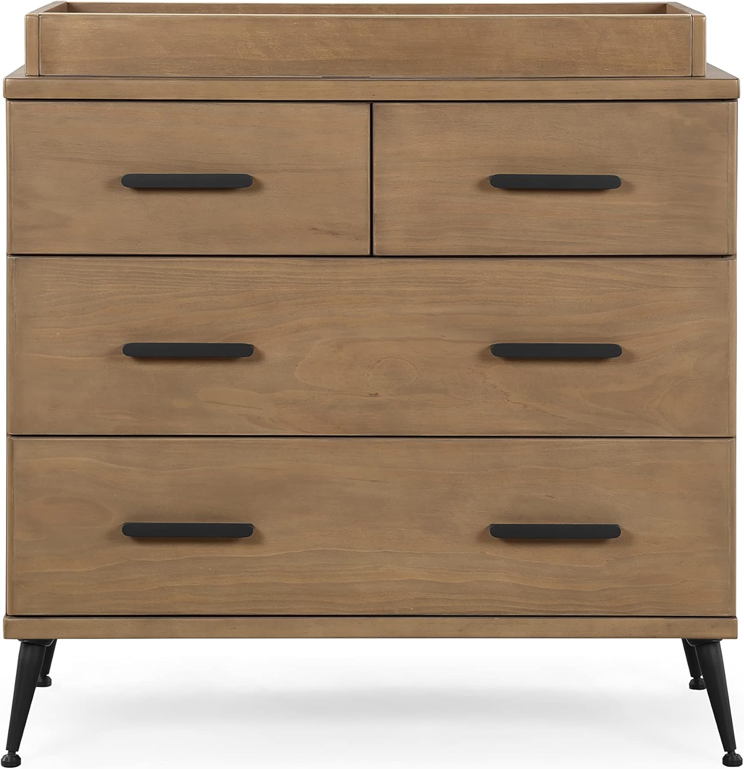 Delta Children Sloane 7-Piece Baby Nursery Furniture SetIncludes: Convertible Crib, Dresser, Changing Top, Crib Mattress, Fitted Sheets, Toddler Guardrail & Changing Pad, Acorn w/Matte Black