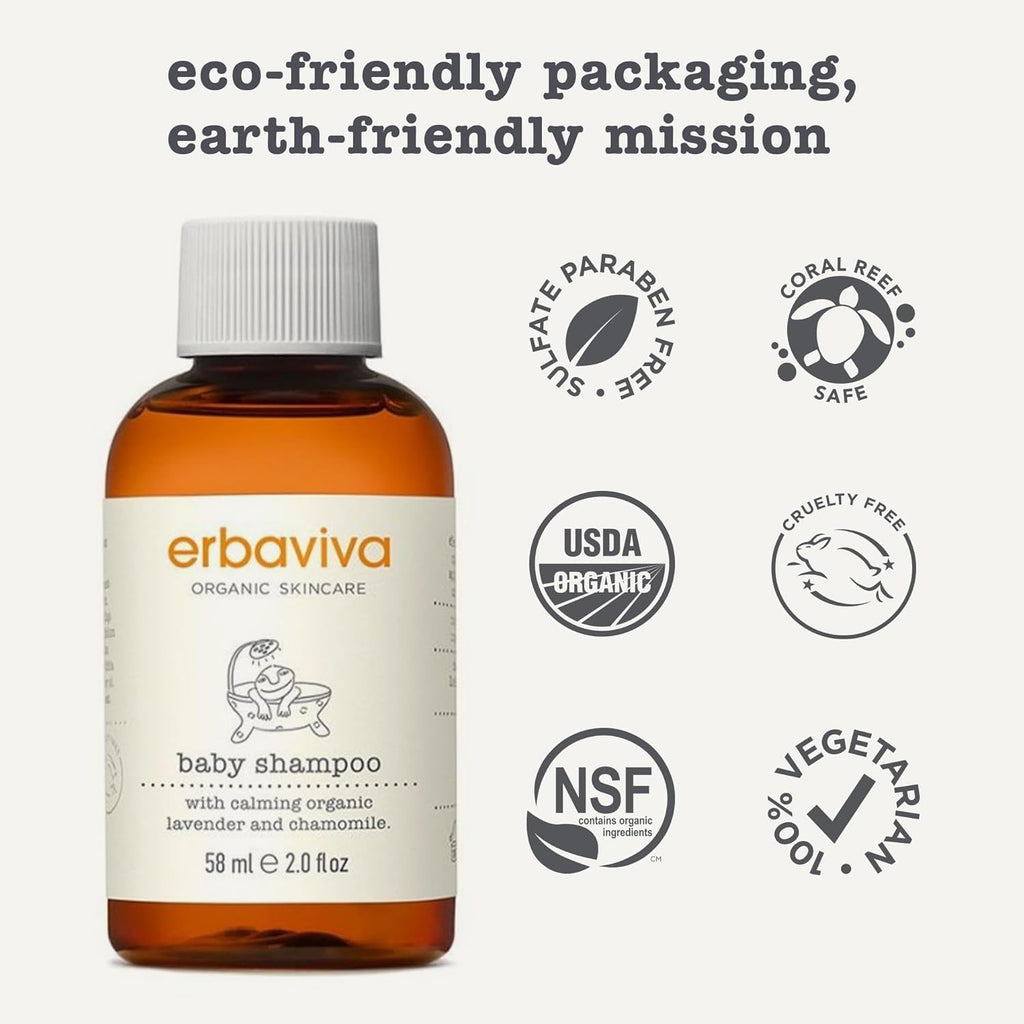 erbaviva Baby Shampoo, 2 Fl Oz
