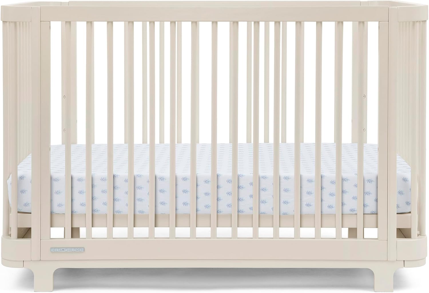 Delta Children Nest 4-in-1 Convertible Crib - Greenguard Gold Certified, Soft Beige