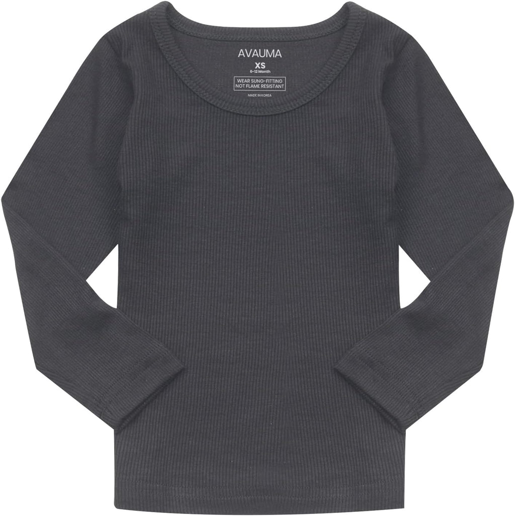 AVAUMA Baby Boys Girls Pajama Set Kids Toddler Snug fit Ribbed Sleepwear pjs for Daily Life Style