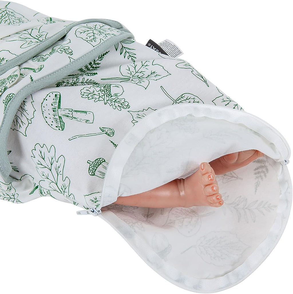 HOUSBAY Baby Swaddle Blanket Boy Girl,Super Soft Material Newborn Adjustable Swaddles for 0-3 Months,2-Way Zipper Sleep Sack 1 Pack