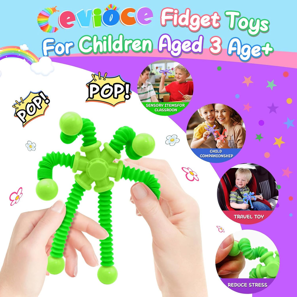 Cevioce Fidget Toys for Kids Adults, 2Pc Fidget Spinner Toys, Sensory Toys for Kids 8 9 10, Toys for Boys Girls, Presents for Men Women Kids Thanksgiving Birthday Christmas Party(A)