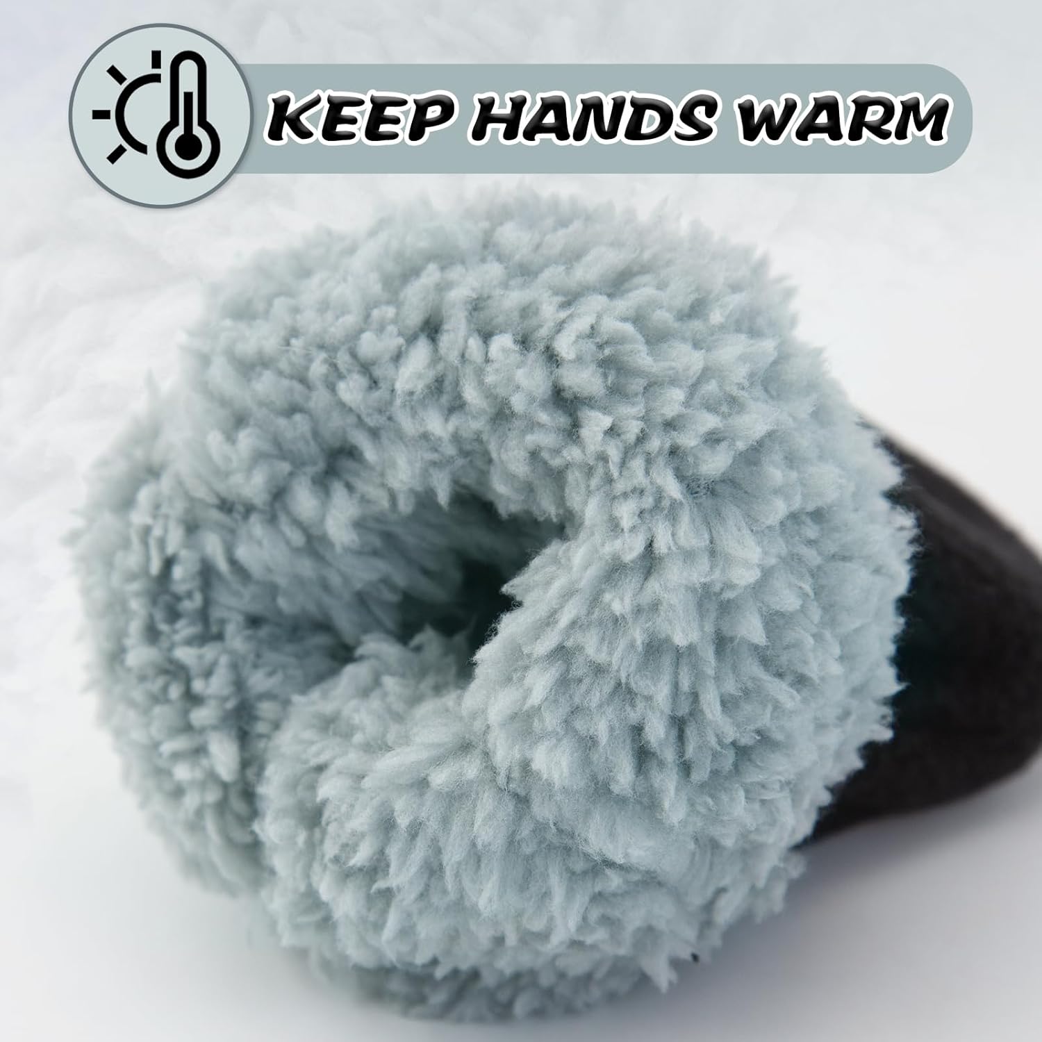 BAVST Baby Toddler Winter Mittens Girls Warm Fleece Lined Gloves Kids Sherpa Lined Mittens for Boys