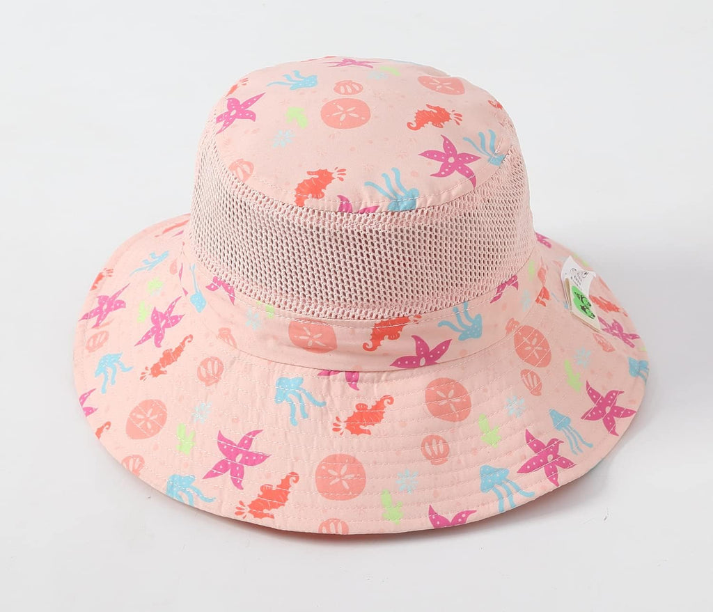 Home Prefer UPF50+ Wide Brim Sun Hat Boys Girls Sun Protection Hat Zoo Beach Swim Safari Bucket Hat for Baby Toddler Kid