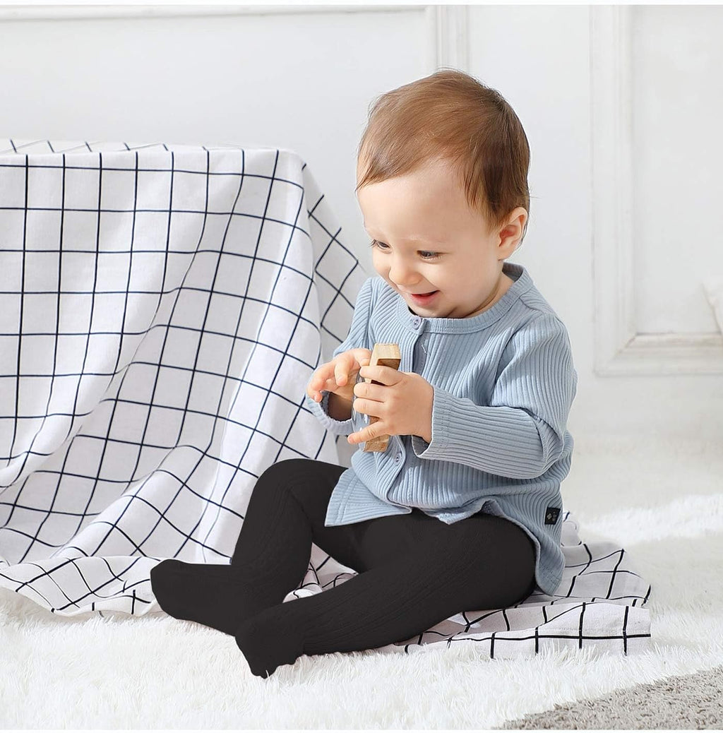 American Trends Baby Tights Non Slip Skid Baby Girl Tight Toddler Stocking Pants Cable Knit Infant Leggings