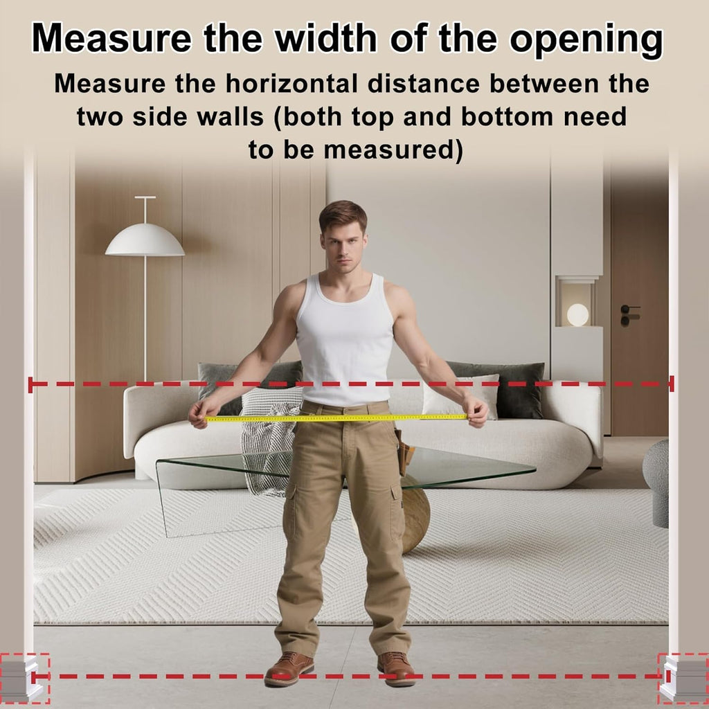 WAOWAO Baby Gate 52.76-62.2" Extra Wide Pressure Mounted Walk Through Swing Auto Close Safety Black Metal Toddler Kids Child Dog Pet Puppy for Stairs,Doorways,Kitchen