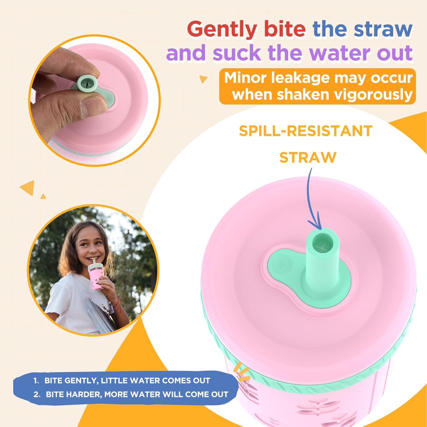 Tronco 8 oz Glass Sippy Cup for Toddlers, Kids Mason Jar Smoothie Cup with Silicone Sleeves & Spill Resistant Flexible Straw, Snack Cup, BPA-Free, Dishwasher Safe