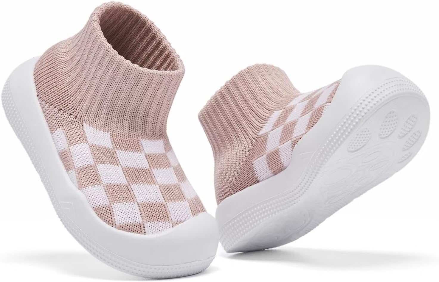 Eashi Baby Boy Girl Non-Skid Indoor Infant Walking Shoes Breathable Warm Elastic Sock Shoes with Memory Sole Protect Toes Outdoor Sneakers