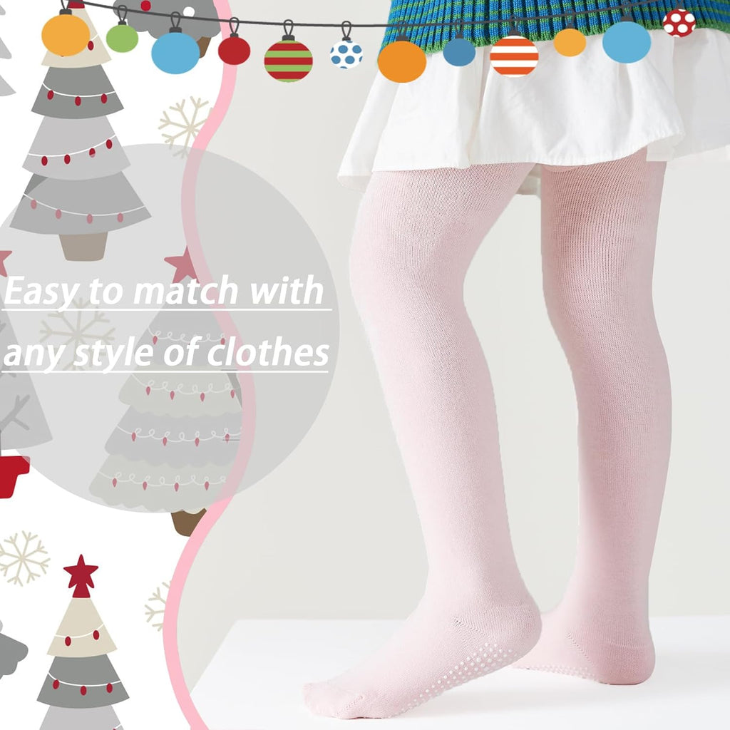 Mini angel Baby Tights Non Slip Baby Girl Tights Seamless Cotton Pantyhose Toddler Stockings Winter Warm Leggings Non-Skid