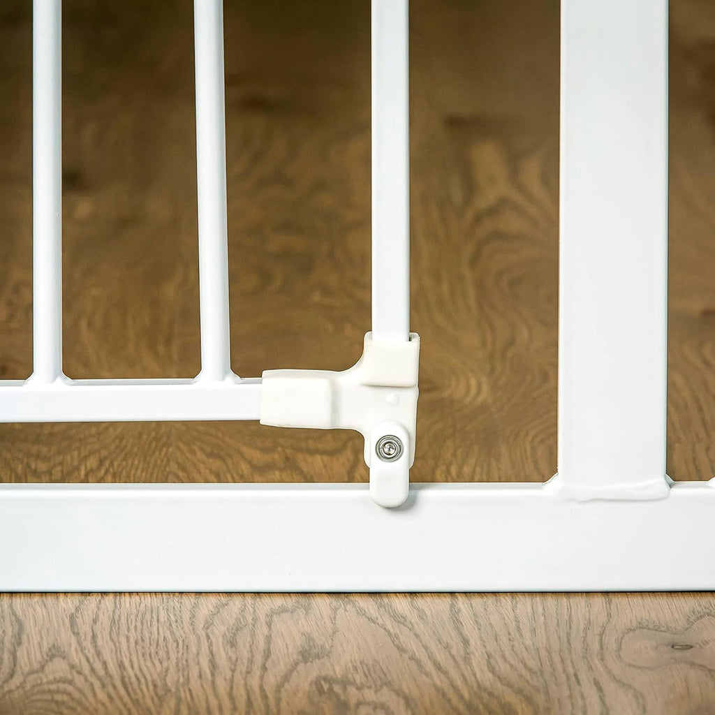 Regalo Easy Step 38.5-Inch Extra Wide Walk Thru Baby Gate, White Original version