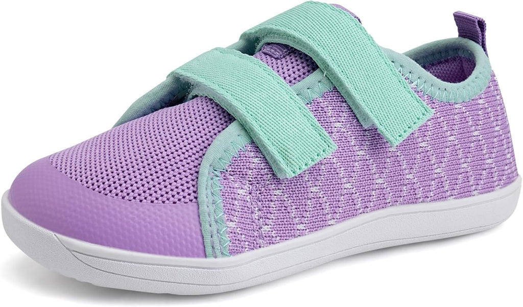 WateLves Toddler Little Kids Wide Barefoot Shoes The First Walking Shoes Girls Boys Breathable Zero Drop Minimalist Sneakers with Wide Toe Box Natural to Grow