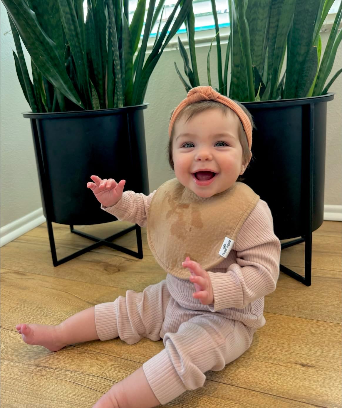 DiaperSquad's Baby Bibs for Drooling and Teething, Bibs for Boys, Baby Girl - Solid Cotton Baby Drool Bibs