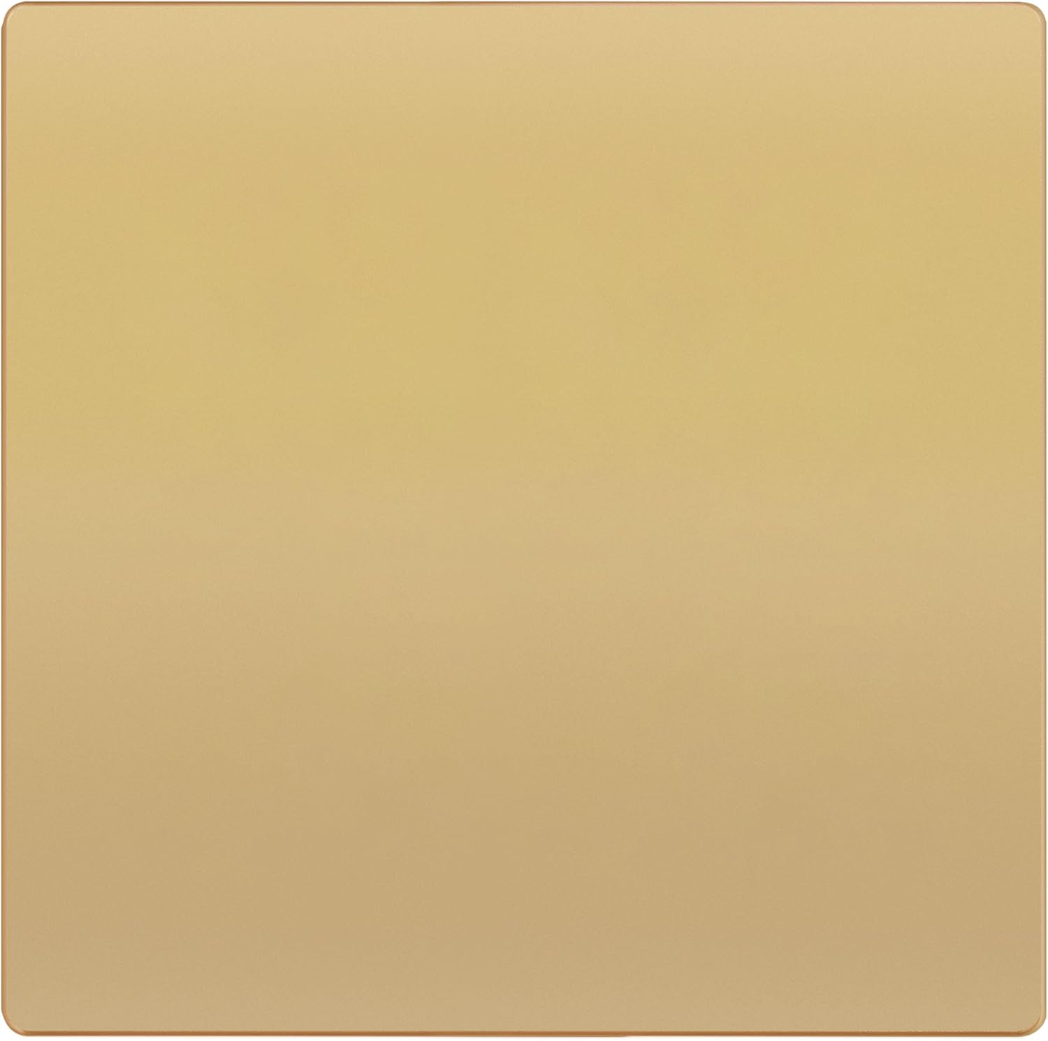 TG Screwless Double Blank Wall Plate, Child Safe Blank Device Outlet Cover, Mid-Size 2-Gang 4.88" H x 4.92" L, Polycarbonate Thermoplastic, UL Listed, SP-MB2-GD, Gold (1 Pack)