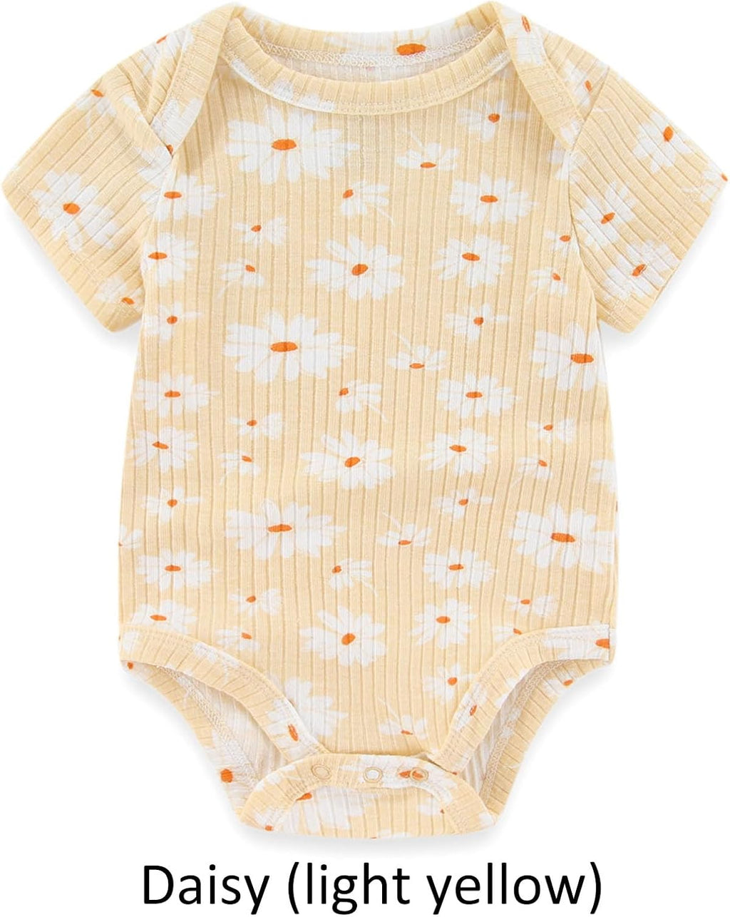 Baby Bodysuit and Pant Set 6-pcs Ribbed Soft Infant Boy Girl Clothes Outfits