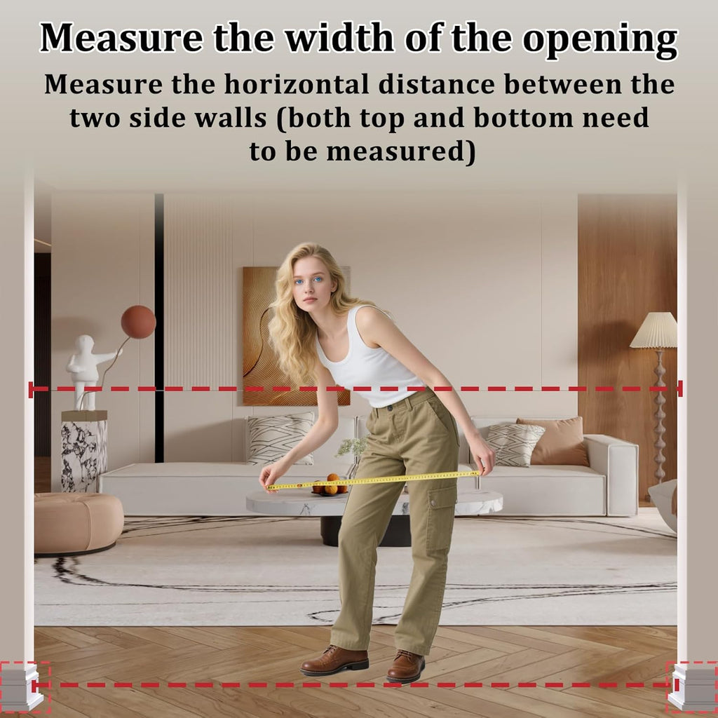 WAOWAO Clear Baby Gate for Stairs Modern Design Acrylic Auto Close Pet Gate, 29.52-47.24" Wide Safety Baby Gate for Doorways,Black Clear Dog Gates Indoor,Hallways,Kitchen