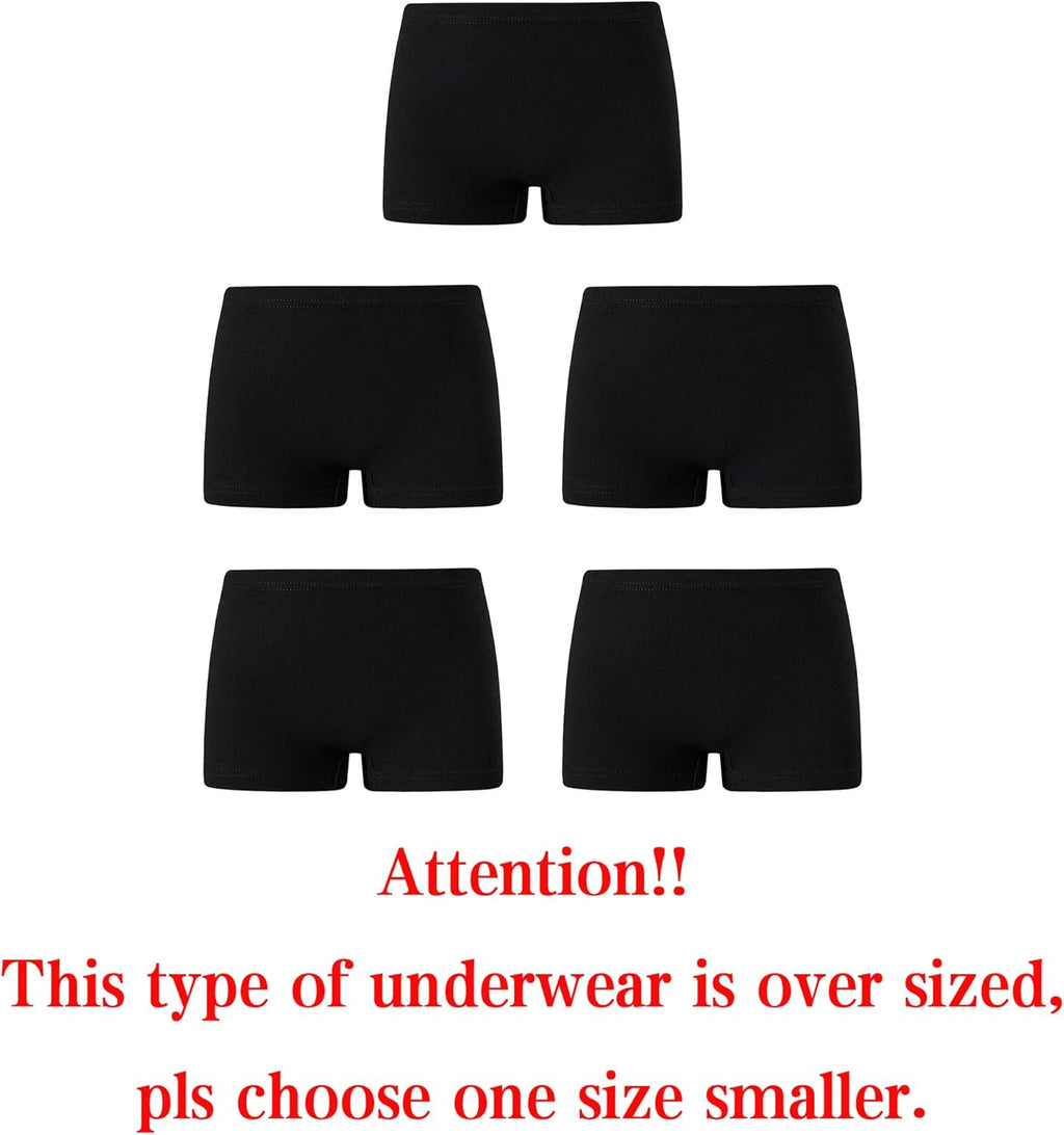 KikizYe Little Girls Boyshort Panties Big Kids Soft Cotton Underwear