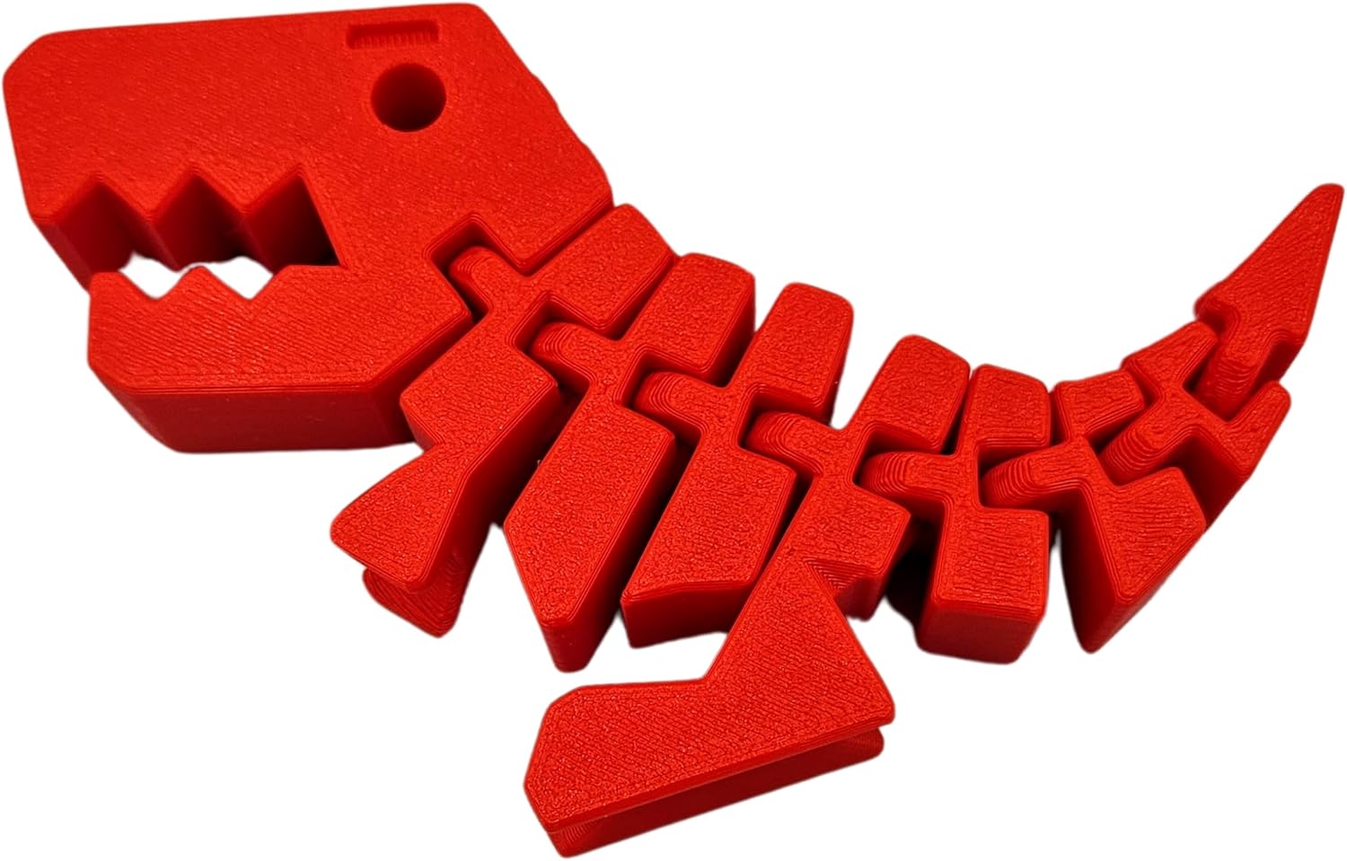 Rexi Collectible Figurine - Stress Relief, Autism, ADHD - Flexible Dinosaur - Articulating Joints (Red)