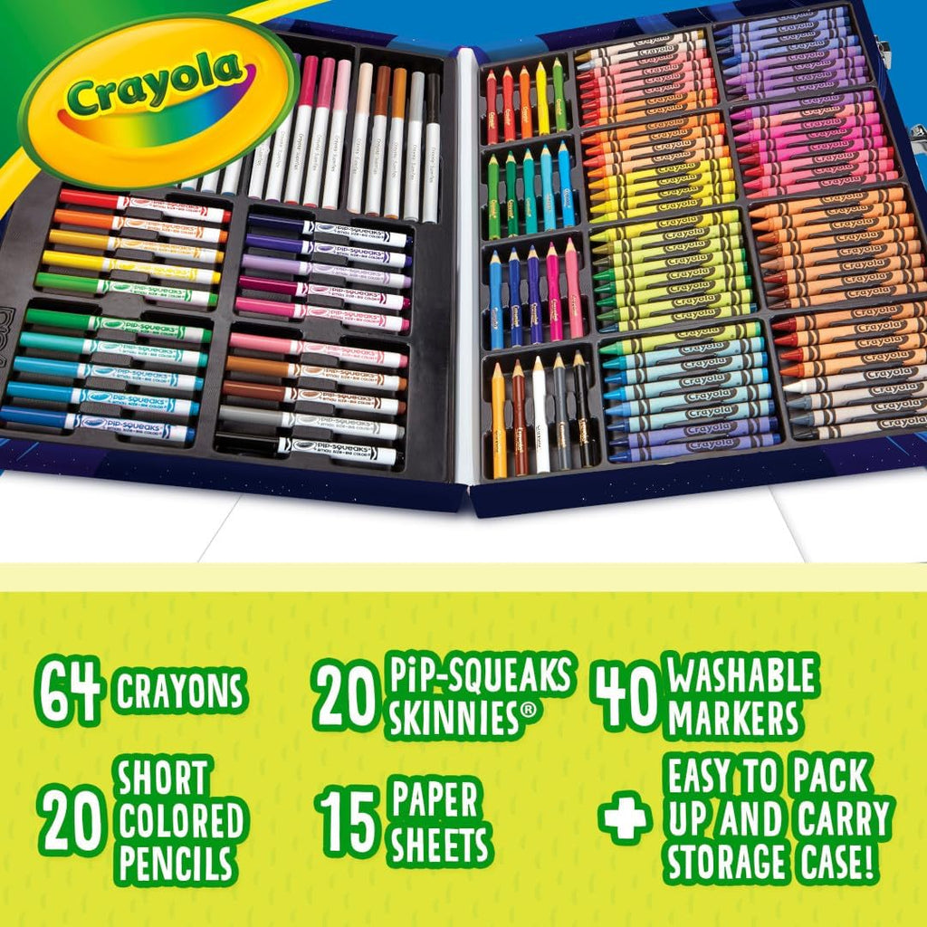 Crayola Inspiration Art Case Coloring Set, 140pc Space Theme – Art Kit for Kids, Crayons, Markers, Pencils, Gift for Boys & Girls, Ages 5, 6, 7, 8 [Amazon Exclusive]