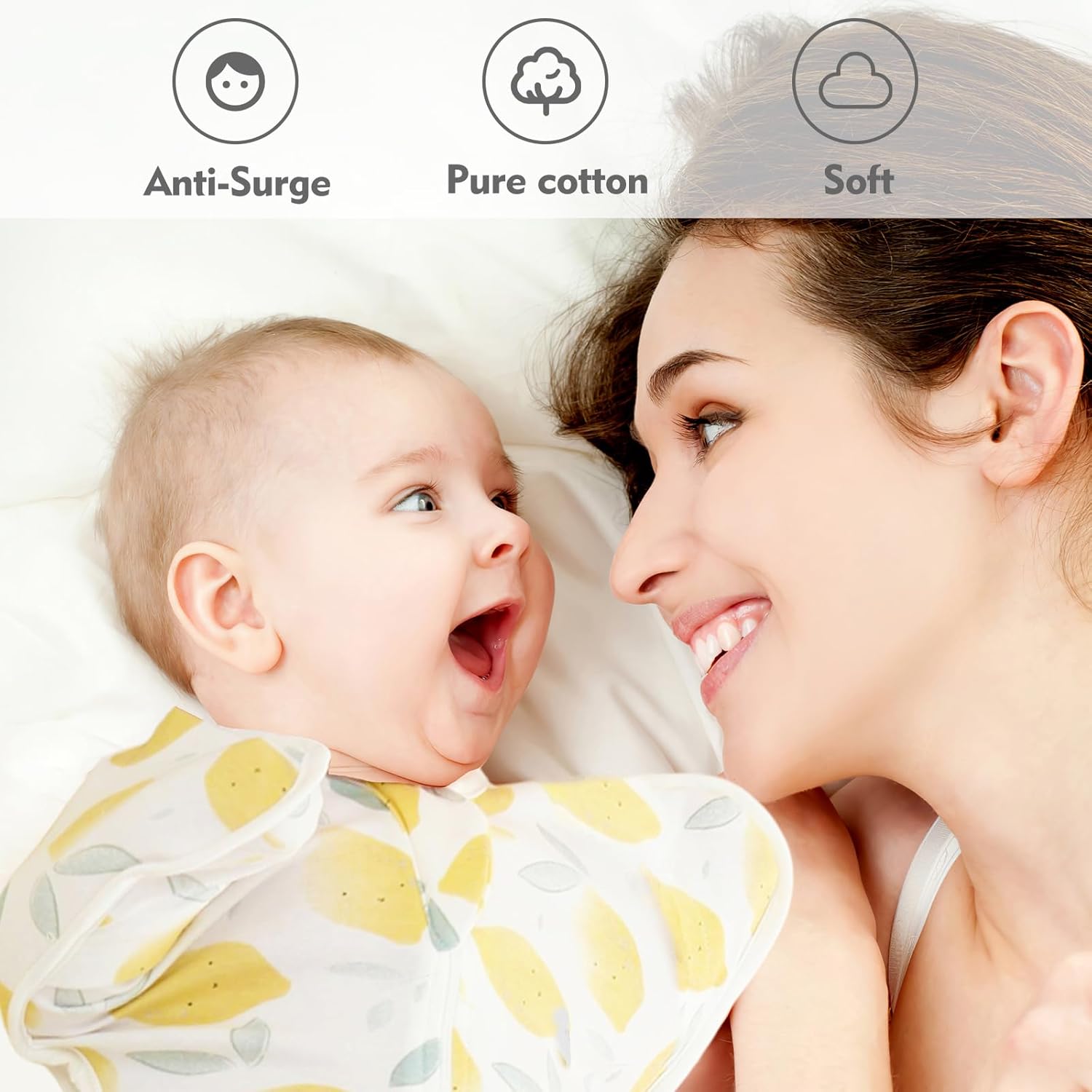 Baby Swaddle Sleep Sacks 0-3 Months - Transitional Swaddles Bag with Arms Up Design, Newborn Sleep Sack, Nursery Swaddling Blankets, Infants, Breathable Soft(Small)