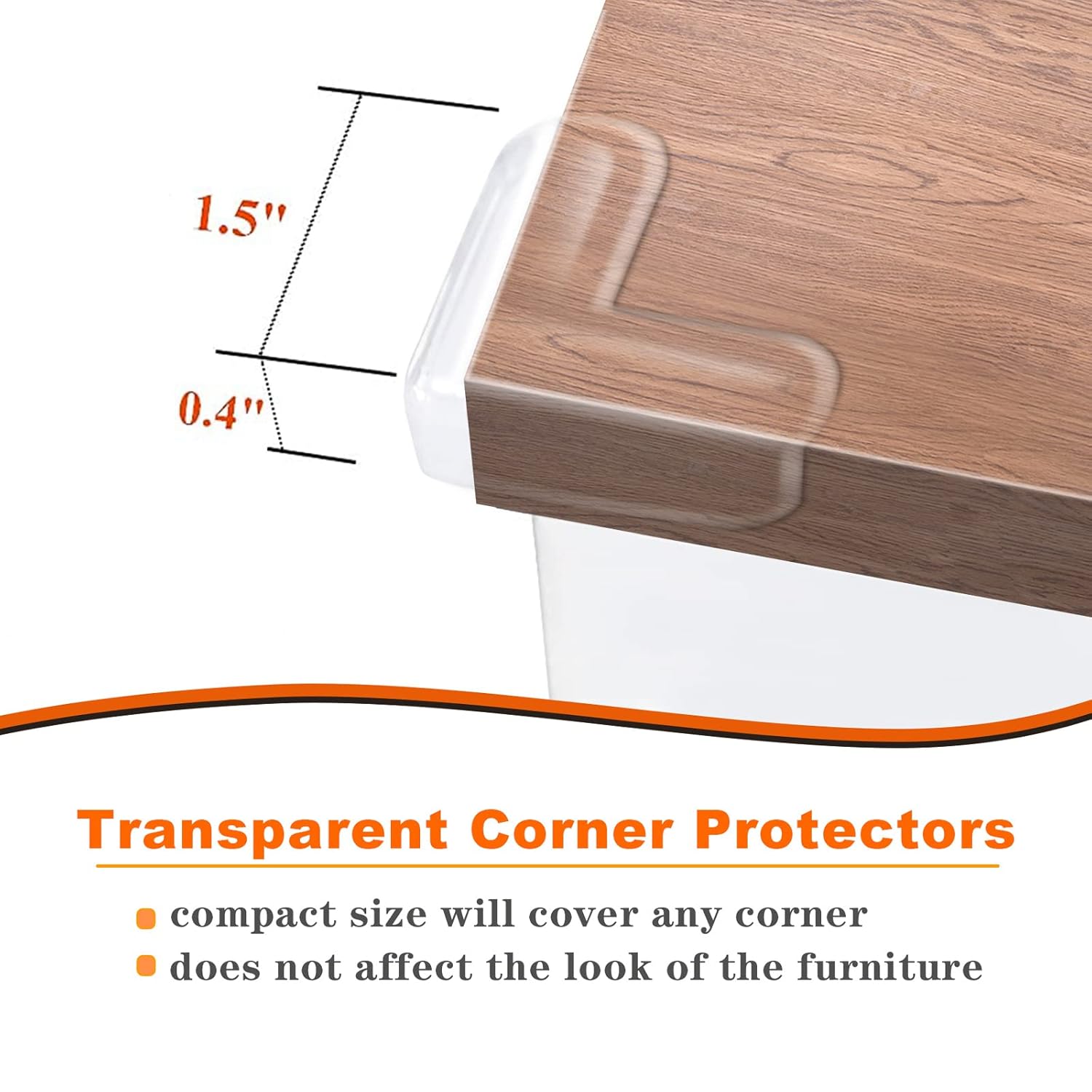 24 Pack Corner Guards Clear Corner Protectors Baby Proofing Table Furniture & Edge Corner Guards Stop Child Head InjuriesSharp Corners