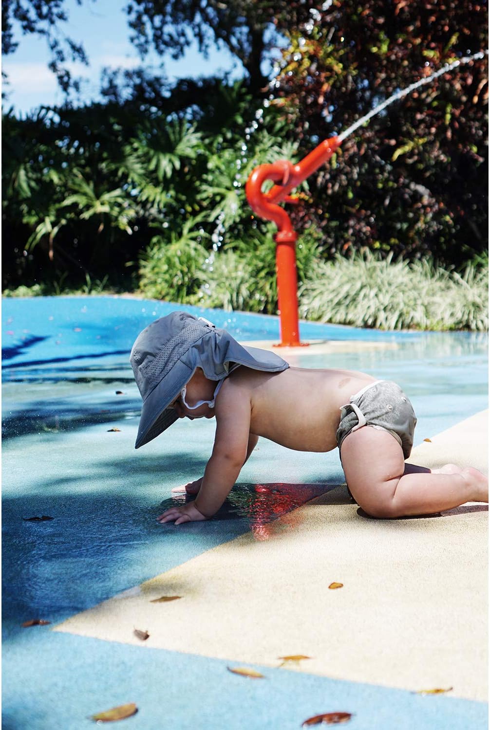 Zelda Matilda Sunhat Infant Toddler & Kids Summer Water Flap Baby Swim hat UPF 50 Boy & Girl Beach