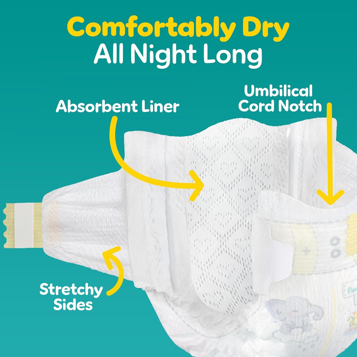 Pampers Baby Diapers - Swaddlers - Size 0, 31 Count, Ultra Absorbent Disposable Newborn Diaper