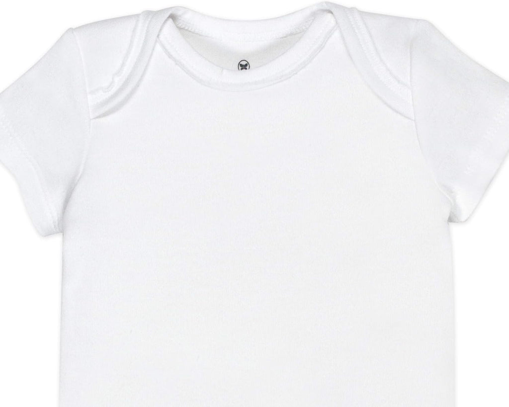 HonestBaby unisex-baby 10-pack Short Sleeve Bodysuits One-piece 100% Organic Cotton for Infant Baby Boys, Girls