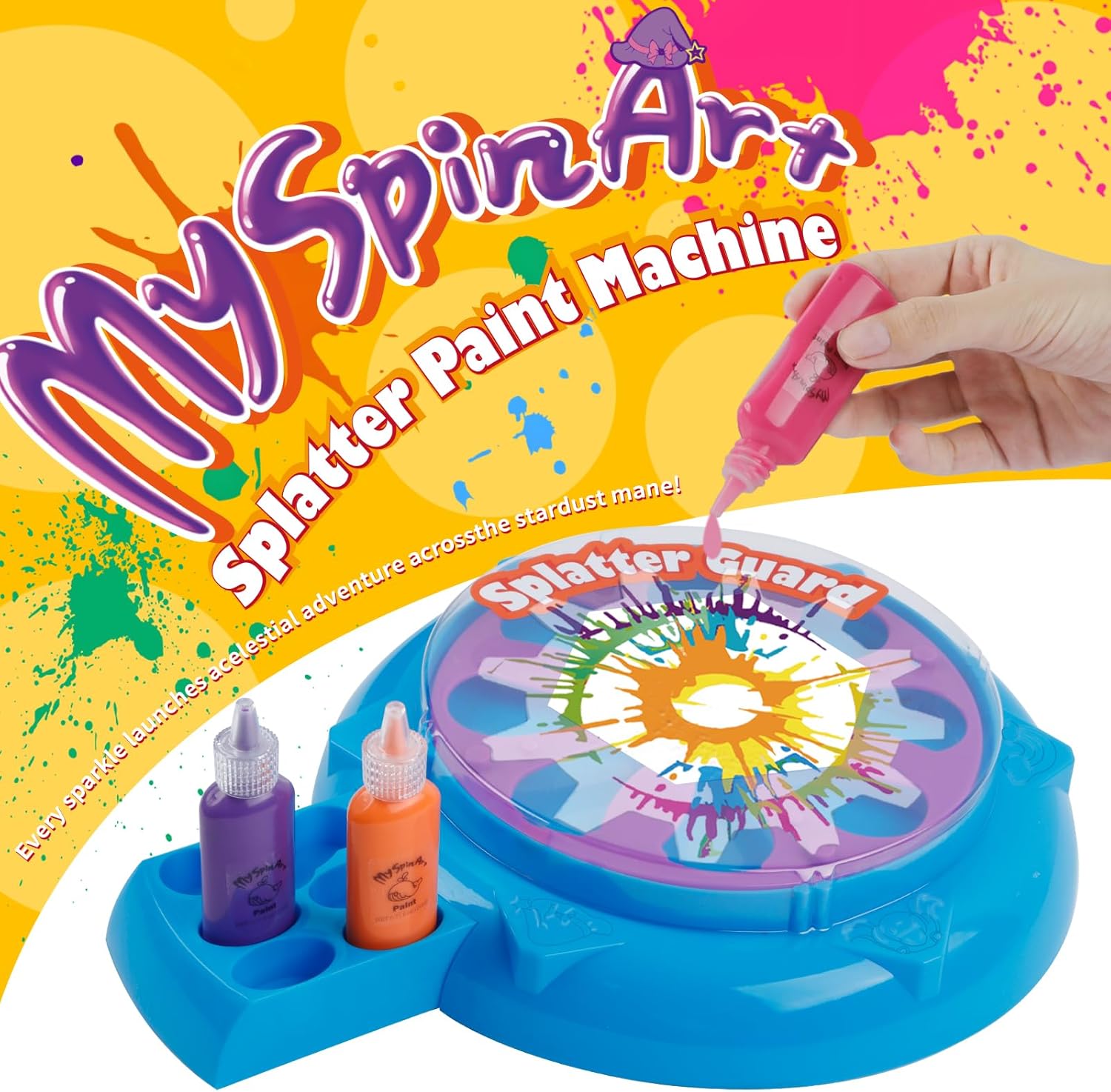 Wings Giant Paint Spin Art Machine Kit for Kids, Paint Spinner with Splatter Guard, Thicker Painting Spinner Arts & Crafts Gifts for Birthday, Toys Kits Set for Boys Girls Ages 6 7 8 9 10