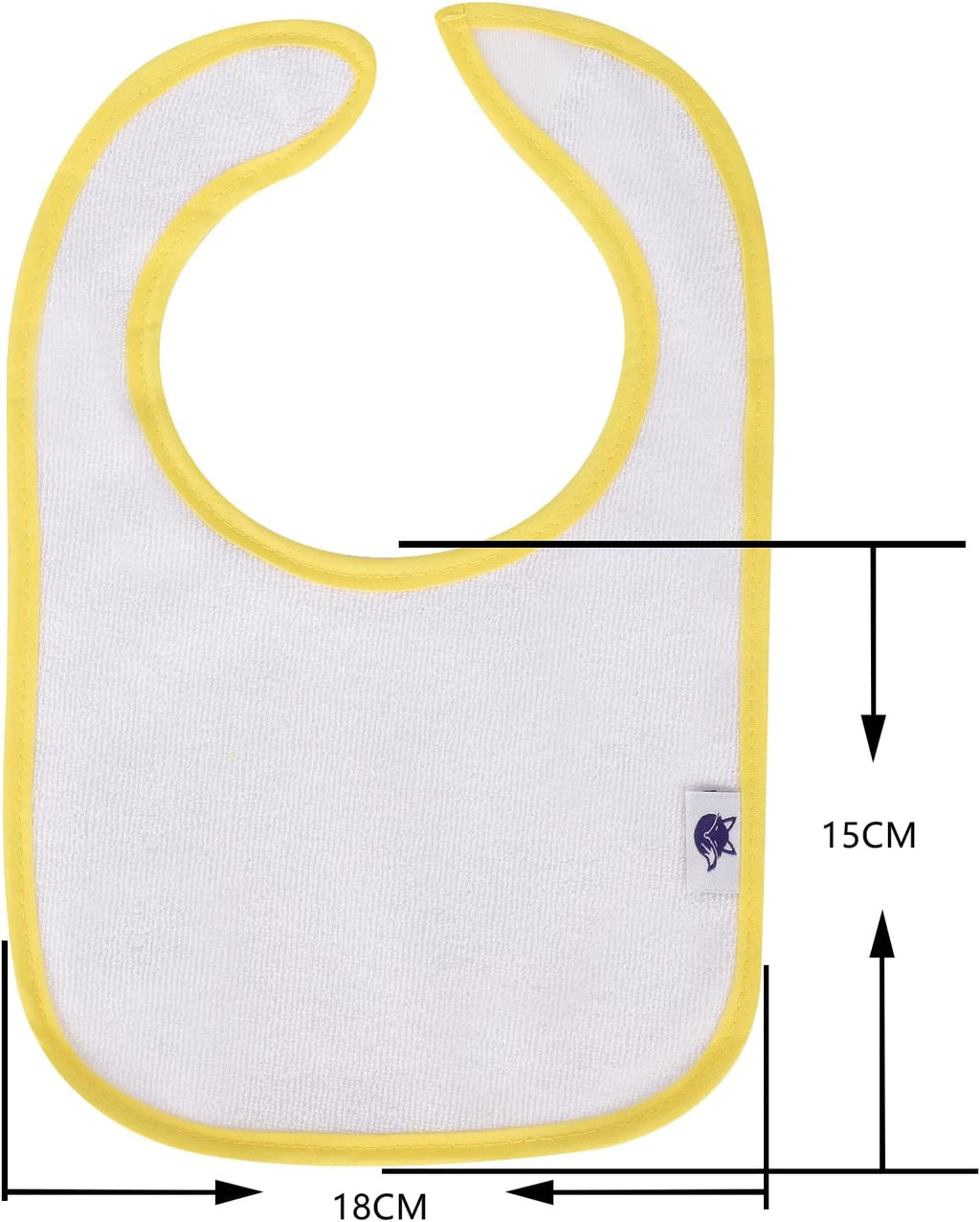 SPINFOX Waterproof Baby Bibs for Girls, Boy, Unisex Drool Bib Cotton Solid Knit Infant Feeding Bibs