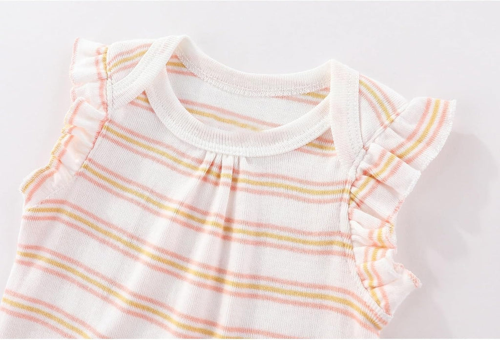 Baby Boy Girl 10 Piece Combined Type Clothing Set Cotton Baby Bodysuits and Pants Set Home Outdoor Infant Clothes