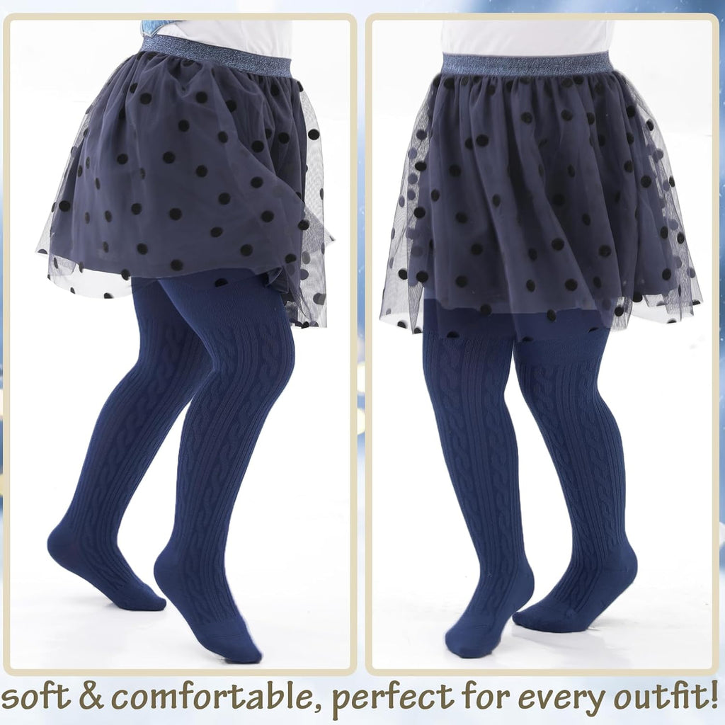 Mini angel Baby Tights Toddler Girl Tights Seamless Cable Knit Leggings Soft Cotton Stockings Pantyhose 3/4/5 Pack