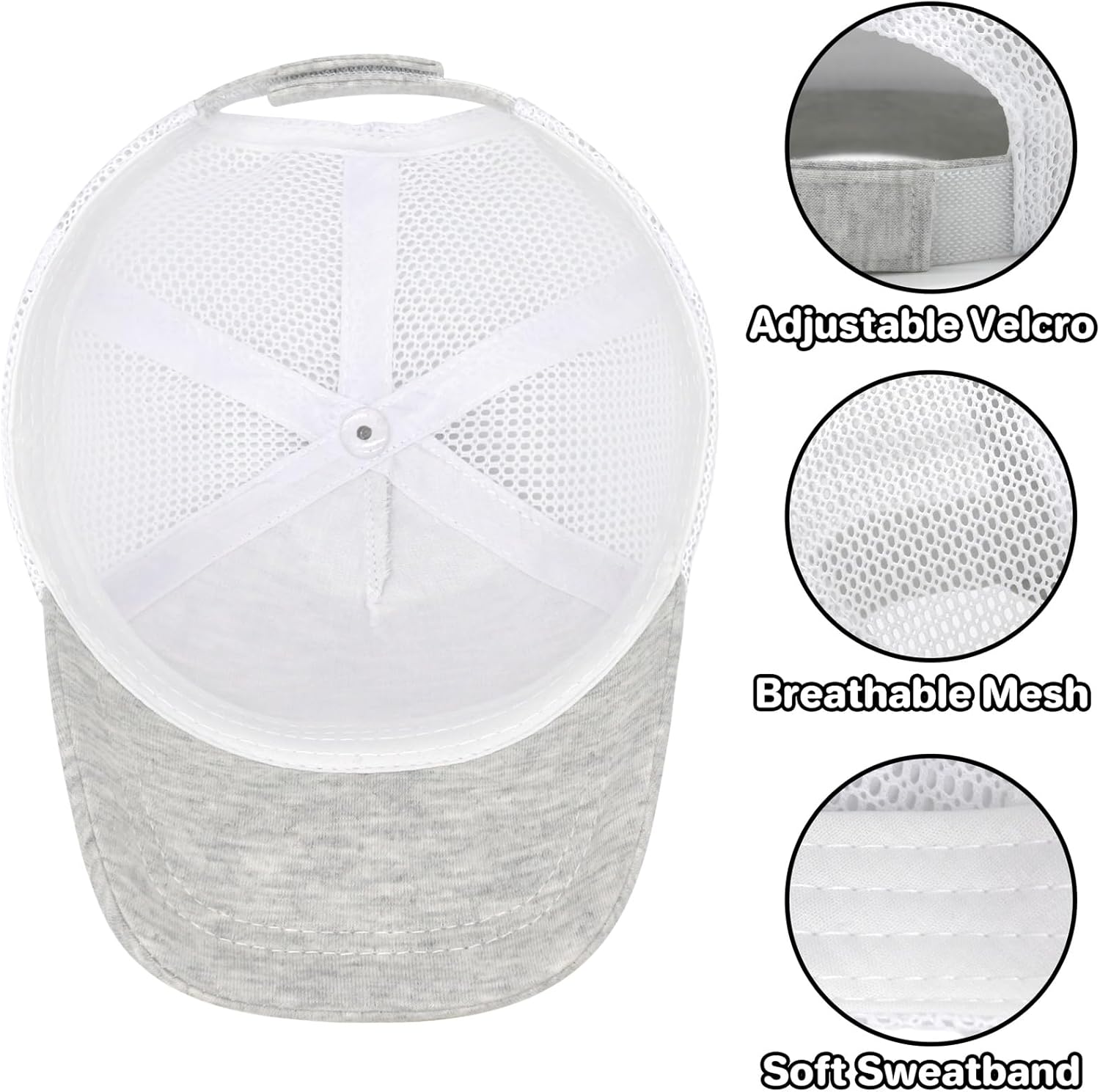 qikqik Baby Baseball Cap Toddler Baseball Hat with Mesh Infant Sun Hat UPF 50+ Baby Ball Cap Toddler Girl Hats Kids Hat Boys