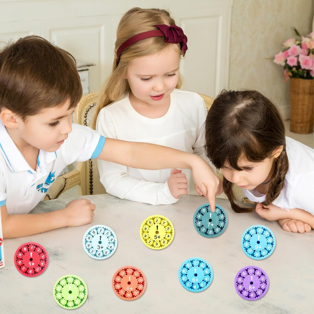 Math Fidget Spinner,3D Printing Math Fidget Spinners Sensory Spinner Counting Toys for Toddler,Number Fidget Toys for Kids Math Game,Learning Educational Toy for Kids (Addition & Subtraction)