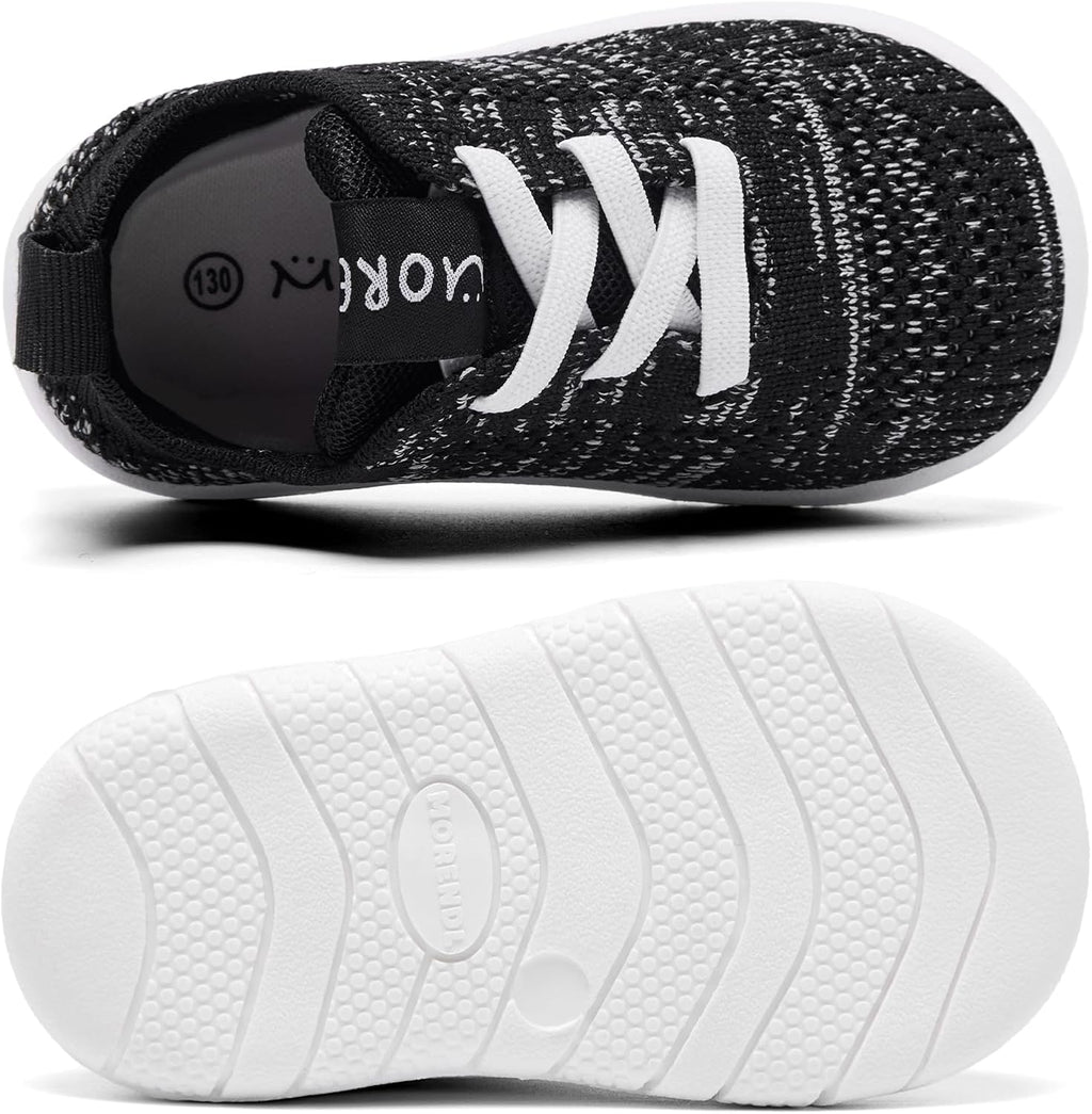 MORENDL Toddler Shoes Baby Walking Sock Shoes Infant Sneakers 0-4 Years Boy Girl Barefoot Tennis Shoe Non-Slip Brethable