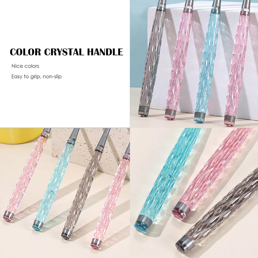 EasyHonor Soft Toothbrushes, Adult Medium Bristle Toothbrushes with Fashion Color Crystal & Non-Slip Handle and Wide-Head and Square Hole Bristles, Soft Toothbrush for Sensitive Gums (6 Pack)