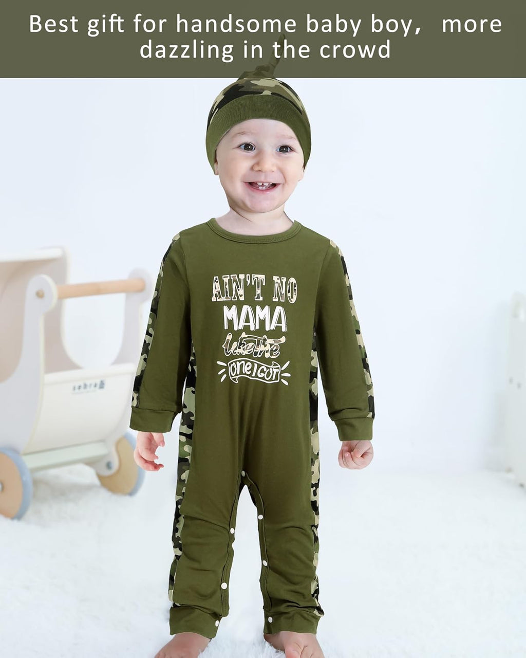 NZRVAWS Baby Boy Clothes Preemie Infant Boy Bear Outfits Jumpsuit Bodysuit Letter Print Romper