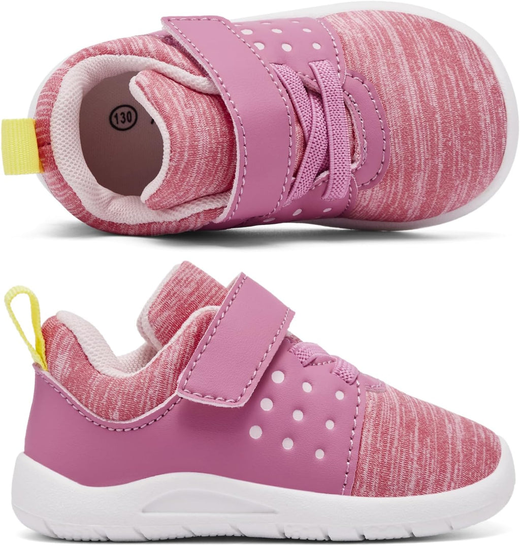 MORENDL Toddler Baby Shoes 0-4 Years Boy Girl Lightweight Breathable Non-Slip Sports Sneakers Running Walking Tennis Barefoot Shoes