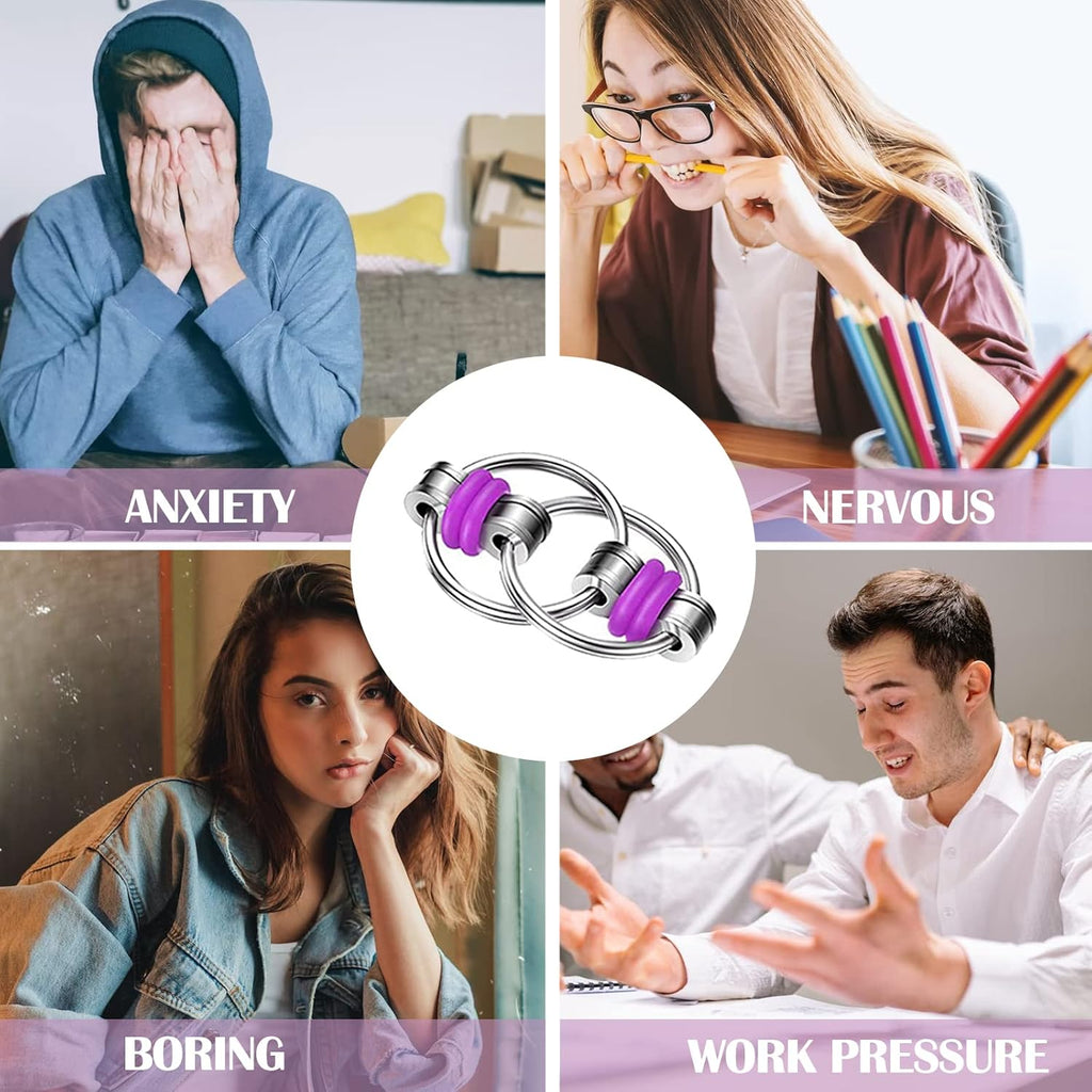 10Pcs Bike Chain Fidget Fidget Chain Pack Fidget Flippy Chains for Anxiety Stress Relief Teens and Adults