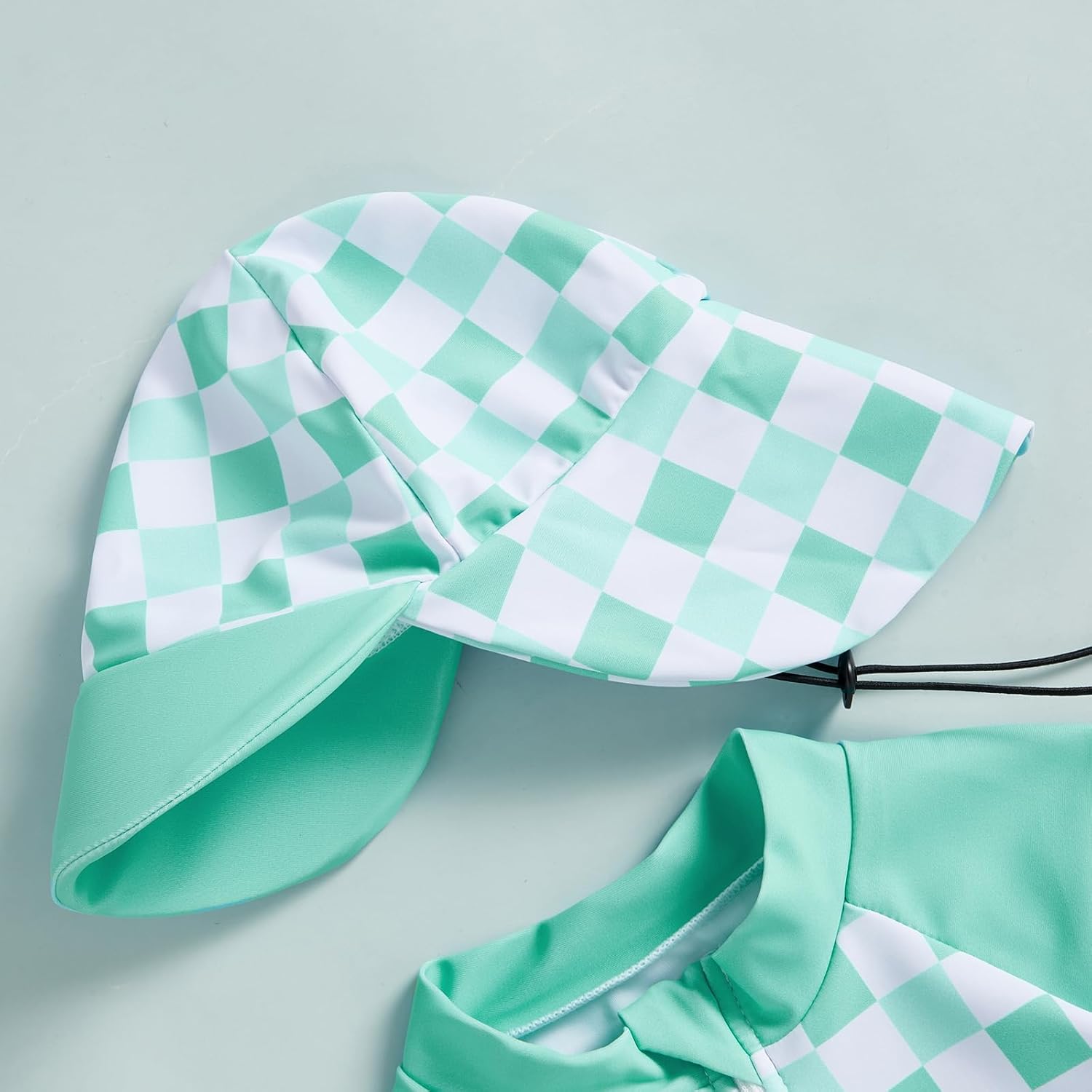 MAYUMMPY Baby Boys Girls Swimwear Casual Zipper One Pieces Rash Guard Swimsuit and Hat Beachwear Bathing Suit