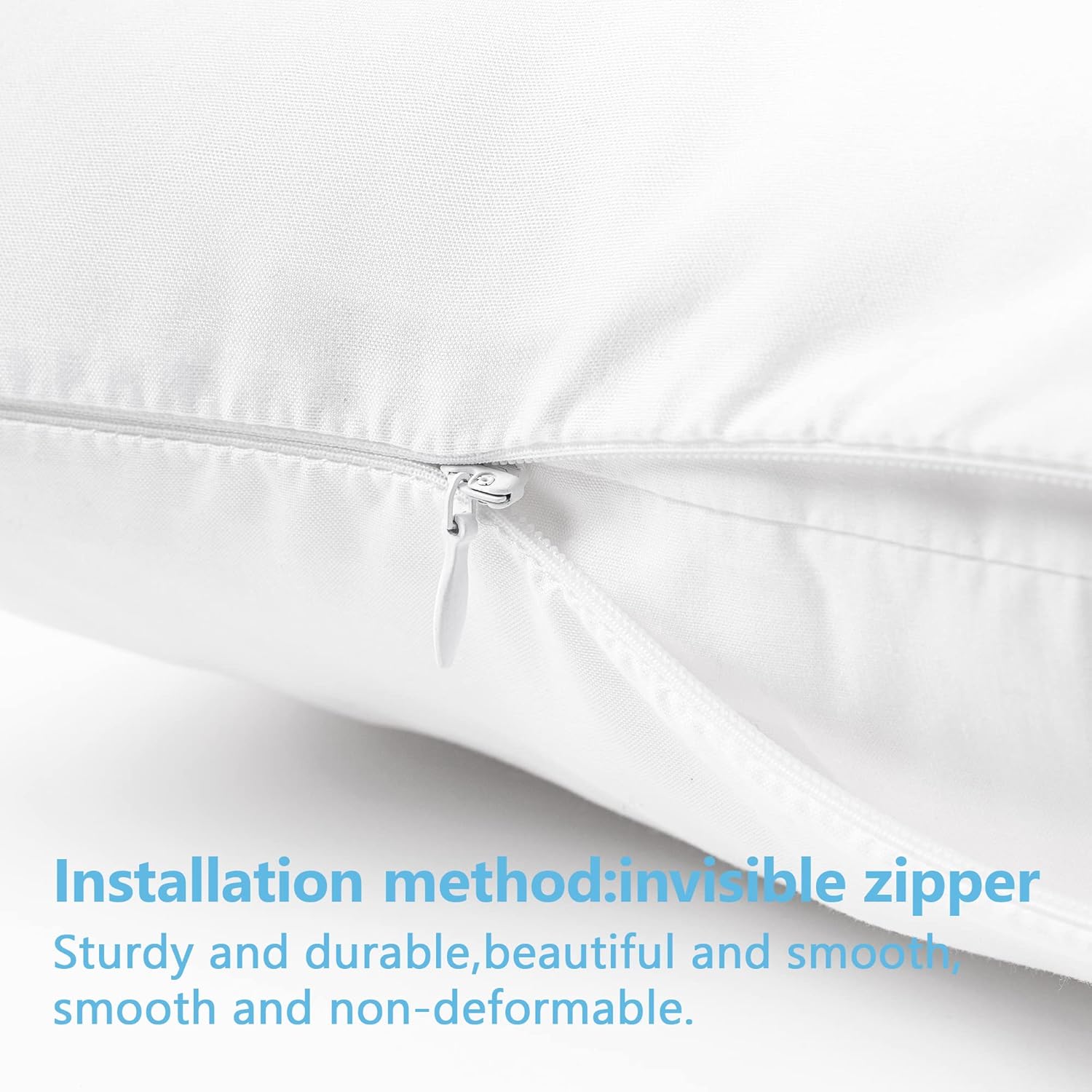 TILLYOU Toddler Pillowcase 2 Pack with Zipper,Silky Soft Microfiber 13" x 18" Kids Travel Pillow Cases,White