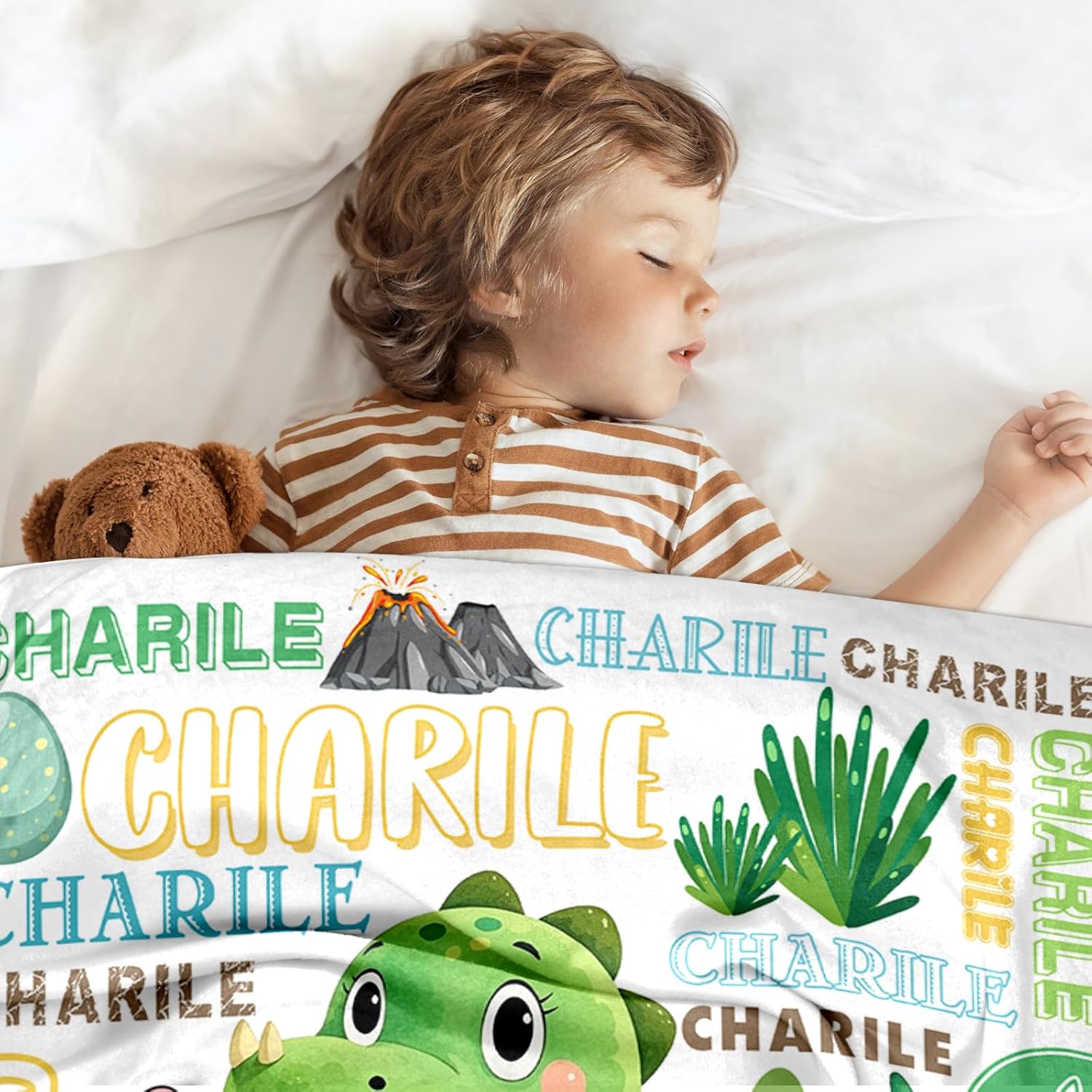 Ship Next Day, Personalized Baby Blankets - Printed in USA, Custom Name Blanket, Baby Blanket with Name, Ultra-Soft Cozy Fleece Blankets, Gifts for Baby Newborn Toddlers Boys & Girls Kids