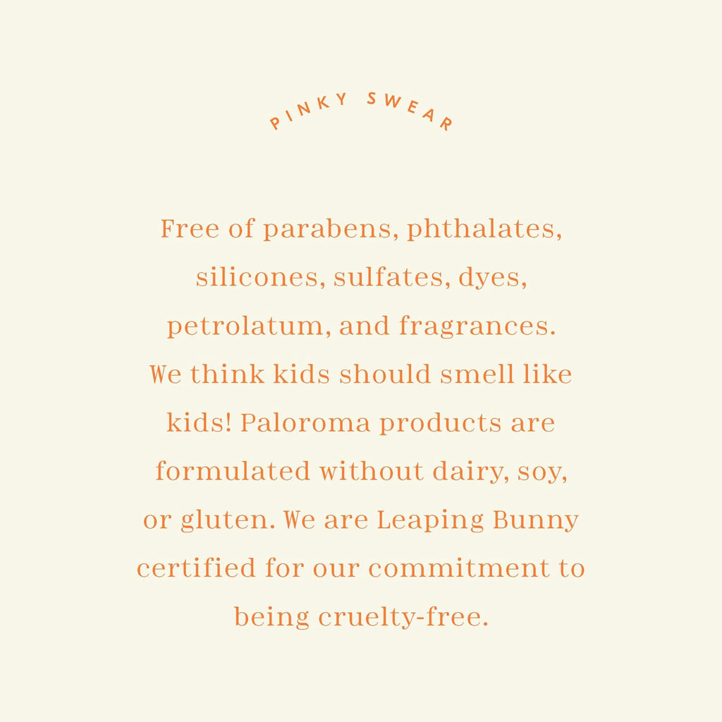 Paloroma Clean Bean wash for hair and body (Baby & Kids) Non-Toxic, Fragrance-Free