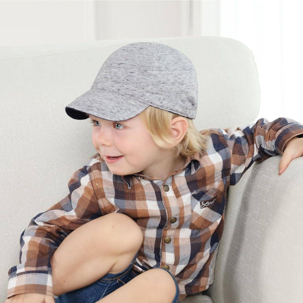 Keepersheep Baby Reversible Baseball Cap Infant Sun Hat, Cotton Knit Soft Brim for Infant Toddler, Summer Outdoor Unisex