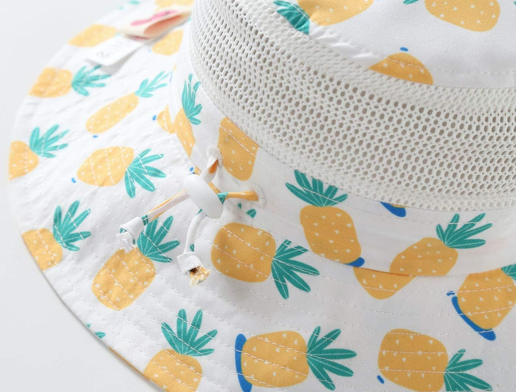 Home Prefer UPF50+ Wide Brim Sun Hat Boys Girls Sun Protection Hat Zoo Beach Swim Safari Bucket Hat for Baby Toddler Kid